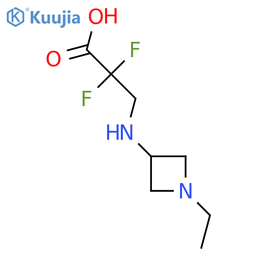 Propanoic acid, 3-[(1-ethyl-3-azetidinyl)amino]-2,2-difluoro- structure