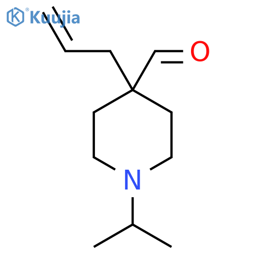 4-(Prop-2-en-1-yl)-1-(propan-2-yl)piperidine-4-carbaldehyde structure