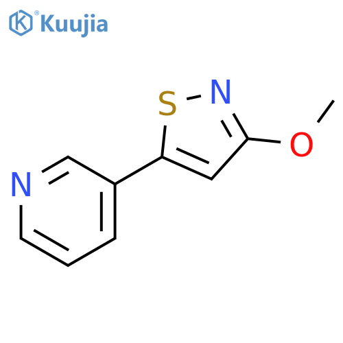 Pyridine, 3-(3-methoxy-5-isothiazolyl)- structure