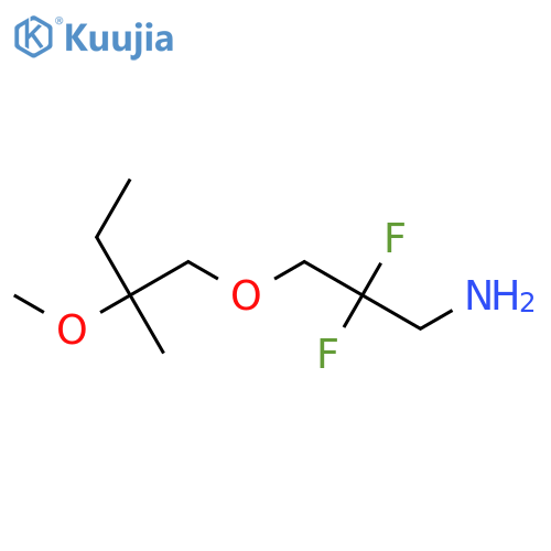 2,2-Difluoro-3-(2-methoxy-2-methylbutoxy)propan-1-amine structure