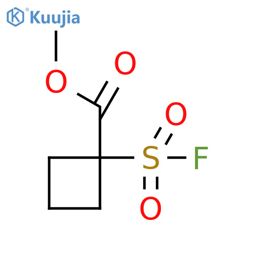 Methyl 1-(fluorosulfonyl)cyclobutane-1-carboxylate structure