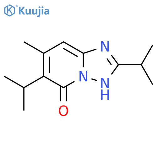 7-methyl-2,6-bis(propan-2-yl)-1,2,4triazolo1,5-apyridin-5-ol structure
