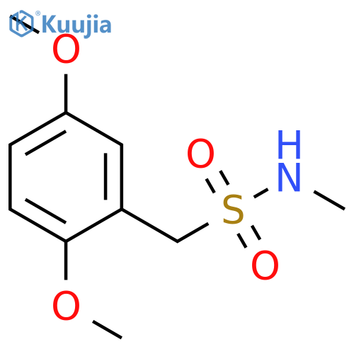Benzenemethanesulfonamide, 2,5-dimethoxy-N-methyl- structure