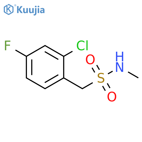 Benzenemethanesulfonamide, 2-chloro-4-fluoro-N-methyl- structure