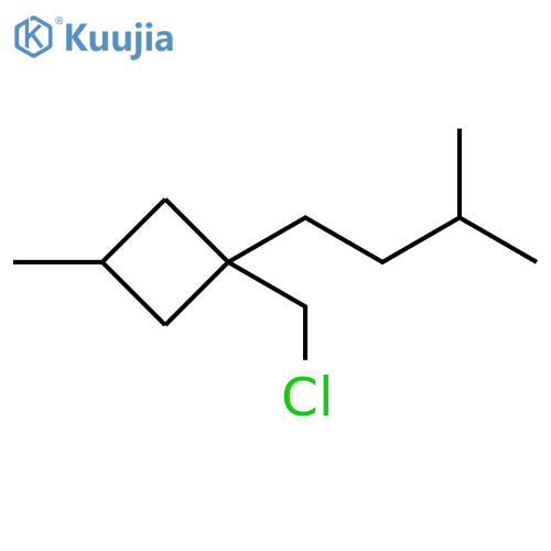 Cyclobutane, 1-(chloromethyl)-3-methyl-1-(3-methylbutyl)- structure