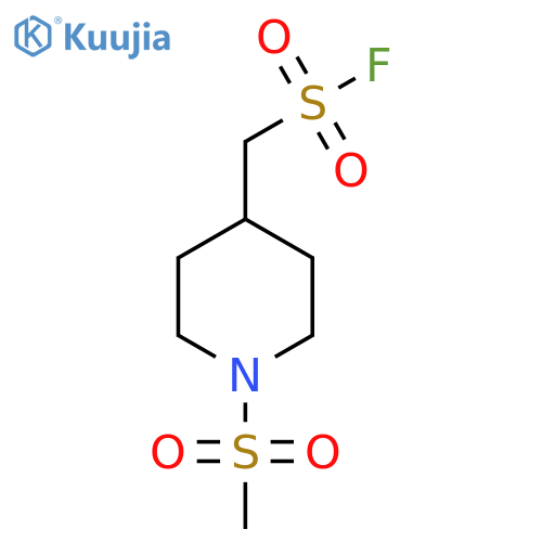 (1-Methanesulfonylpiperidin-4-yl)methanesulfonyl fluoride structure