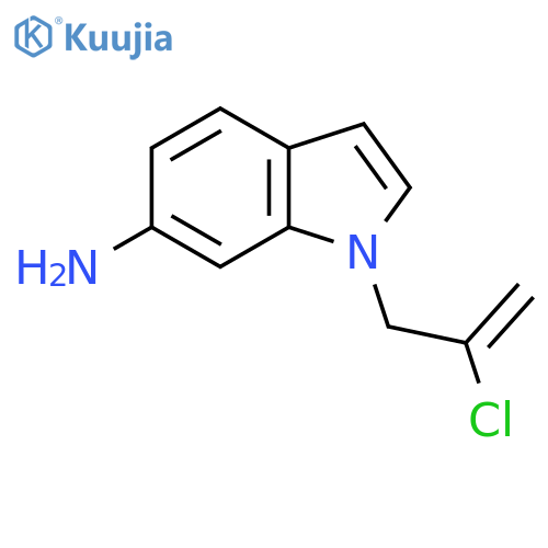 1-(2-chloroprop-2-en-1-yl)-1H-indol-6-amine structure