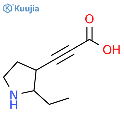 2-Propynoic acid, 3-(2-ethyl-3-pyrrolidinyl)- structure