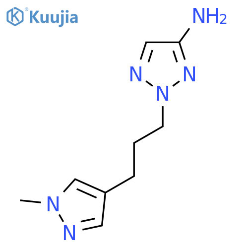 2-3-(1-methyl-1H-pyrazol-4-yl)propyl-2H-1,2,3-triazol-4-amine structure