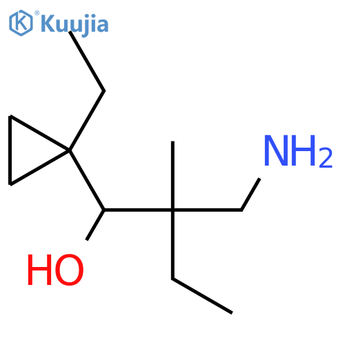 Cyclopropanemethanol, α-[1-(aminomethyl)-1-methylpropyl]-1-ethyl- structure
