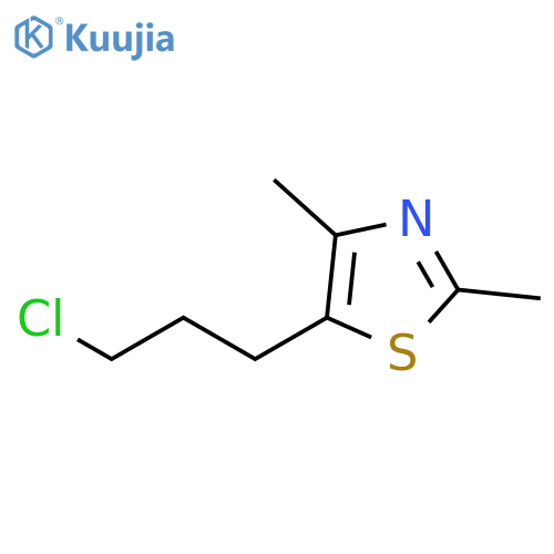 Thiazole, 5-(3-chloropropyl)-2,4-dimethyl- structure