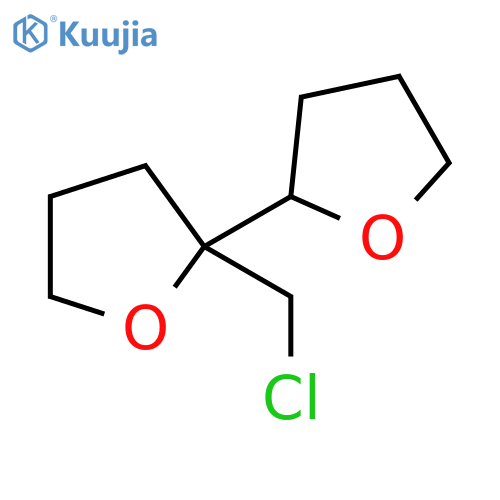 2,2'-Bifuran, 2-(chloromethyl)octahydro- structure