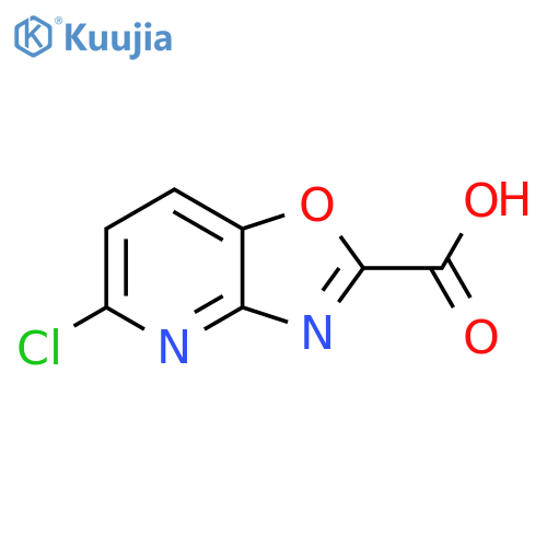 Oxazolo[4,5-b]pyridine-2-carboxylic acid, 5-chloro- structure