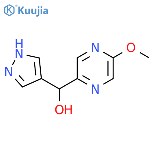 (5-methoxypyrazin-2-yl)(1H-pyrazol-4-yl)methanol structure
