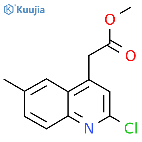 Methyl 2-(2-chloro-6-methylquinolin-4-yl)acetate structure