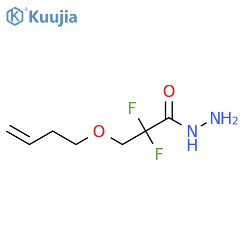 3-(But-3-en-1-yloxy)-2,2-difluoropropanehydrazide structure