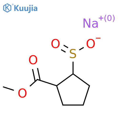 Sodium 2-(methoxycarbonyl)cyclopentane-1-sulfinate structure