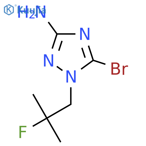 5-bromo-1-(2-fluoro-2-methylpropyl)-1H-1,2,4-triazol-3-amine structure