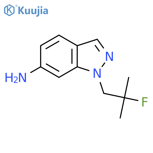 1-(2-fluoro-2-methylpropyl)-1H-indazol-6-amine structure