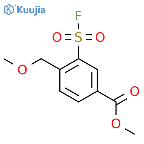 Methyl 3-(fluorosulfonyl)-4-(methoxymethyl)benzoate structure