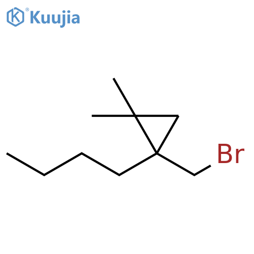 Cyclopropane, 1-(bromomethyl)-1-butyl-2,2-dimethyl- structure