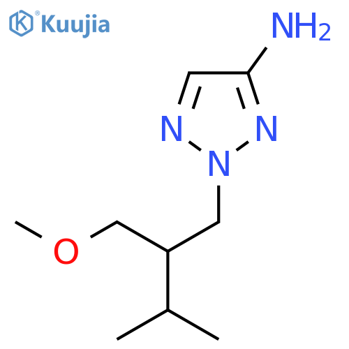 2-2-(methoxymethyl)-3-methylbutyl-2H-1,2,3-triazol-4-amine structure