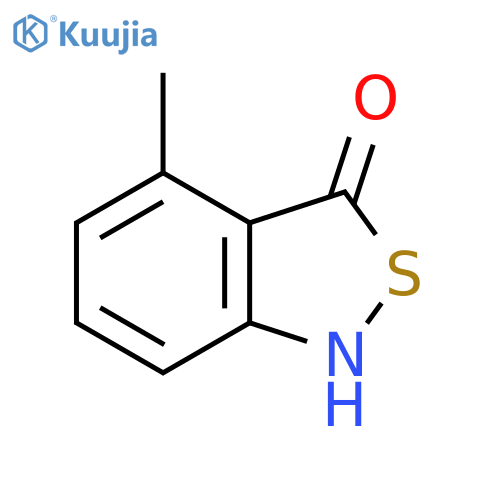 2,1-Benzisothiazol-3(1H)-one, 4-methyl- structure