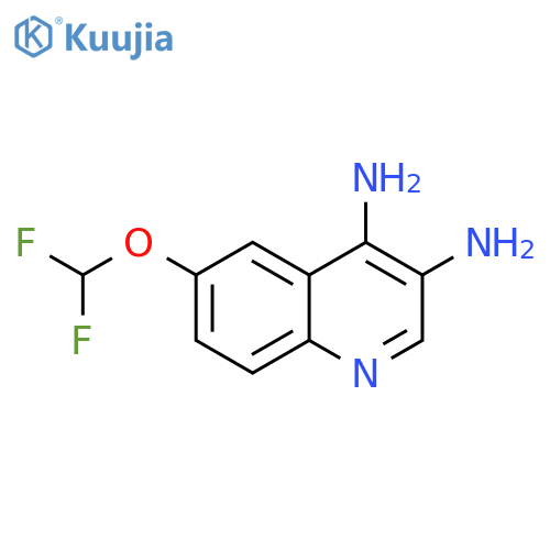 3,4-Quinolinediamine, 6-(difluoromethoxy)- structure
