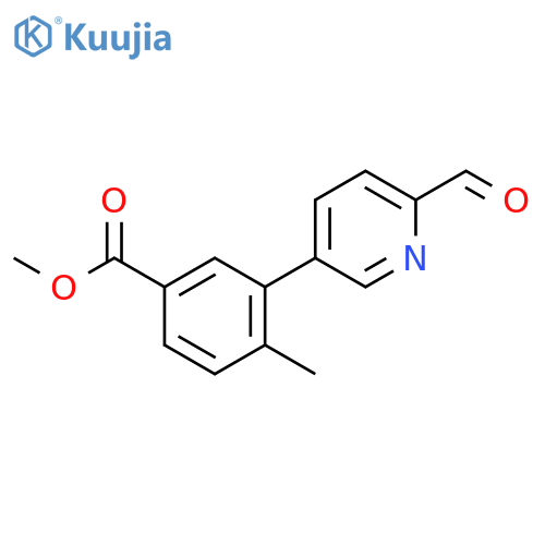 Methyl 3-(6-Formylpyridin-3-yl)-4-methylbenzoate structure