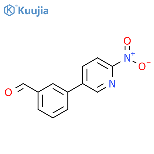 Benzaldehyde, 3-(6-nitro-3-pyridinyl)- structure