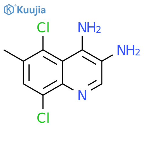 3,4-Quinolinediamine, 5,8-dichloro-6-methyl- structure