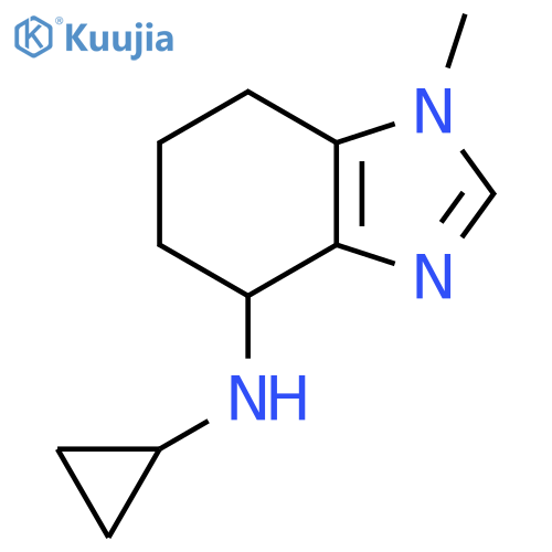 1H-Benzimidazol-4-amine, N-cyclopropyl-4,5,6,7-tetrahydro-1-methyl- structure
