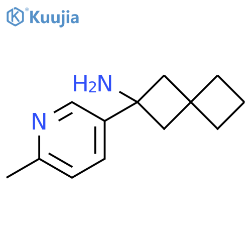 Spiro[3.3]heptan-2-amine, 2-(6-methyl-3-pyridinyl)- structure