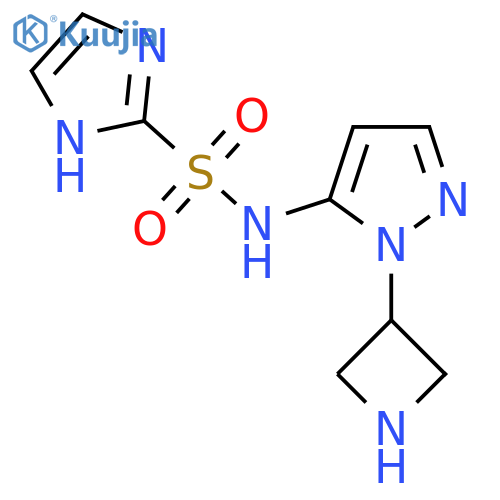 N-1-(azetidin-3-yl)-1H-pyrazol-5-yl-1H-imidazole-2-sulfonamide structure