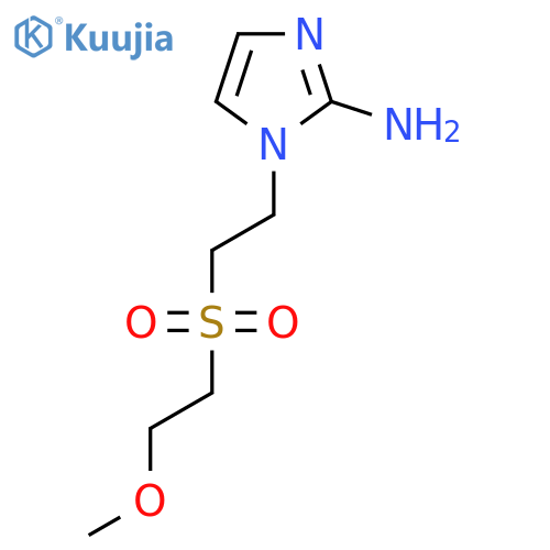 1-2-(2-methoxyethanesulfonyl)ethyl-1H-imidazol-2-amine structure