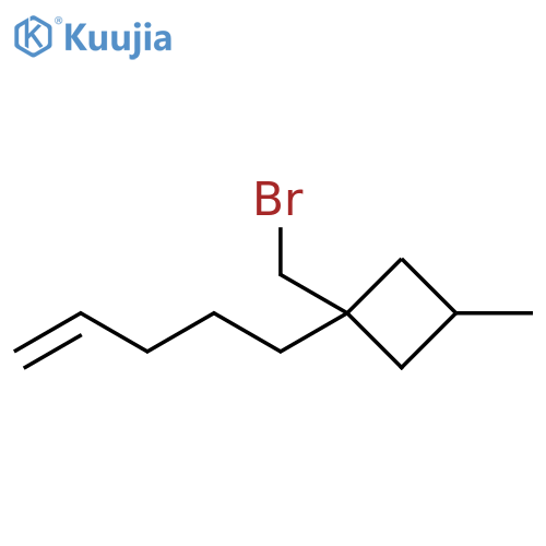 Cyclobutane, 1-(bromomethyl)-3-methyl-1-(4-penten-1-yl)- structure