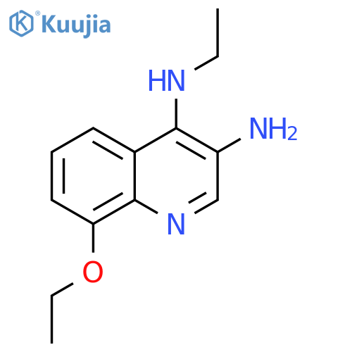 3,4-Quinolinediamine, 8-ethoxy-N4-ethyl- structure