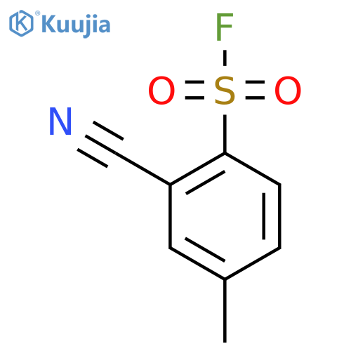 2-Cyano-4-methylbenzene-1-sulfonyl fluoride structure