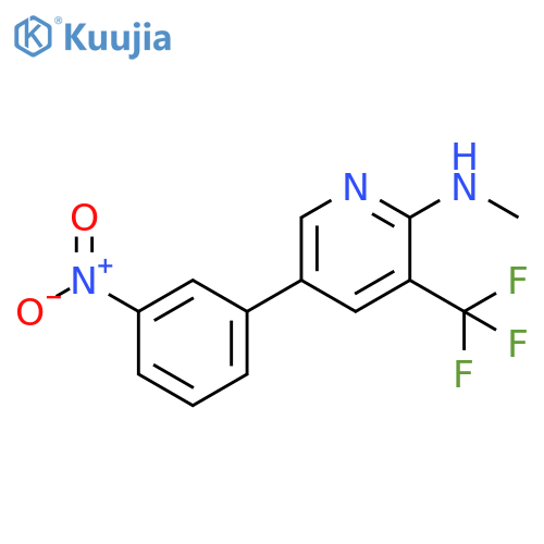 2-Pyridinamine, N-methyl-5-(3-nitrophenyl)-3-(trifluoromethyl)- structure