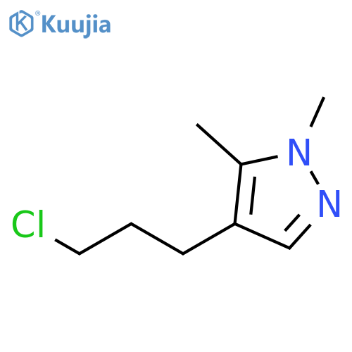 1H-Pyrazole, 4-(3-chloropropyl)-1,5-dimethyl- structure