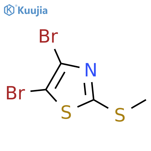 Thiazole, 4,5-dibromo-2-(methylthio)- structure