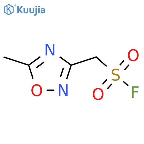 (5-Methyl-1,2,4-oxadiazol-3-yl)methanesulfonyl fluoride structure