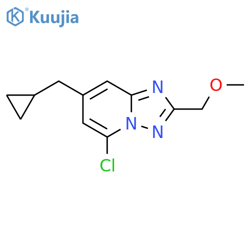5-chloro-7-(cyclopropylmethyl)-2-(methoxymethyl)-1,2,4triazolo1,5-apyridine structure