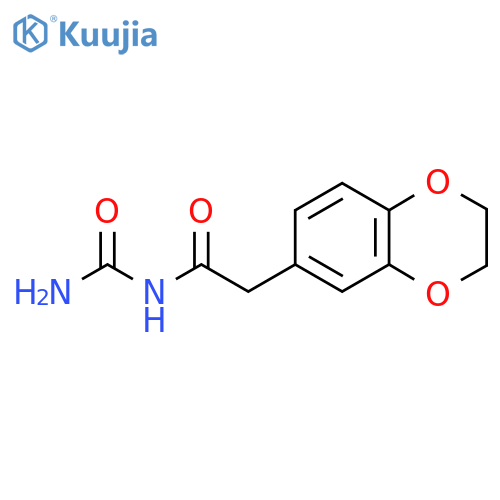 [2-(2,3-Dihydro-1,4-benzodioxin-6-yl)acetyl]urea structure