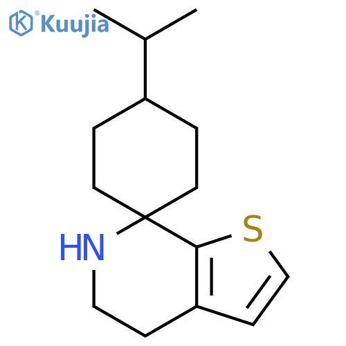 Spiro[cyclohexane-1,7'(4'H)-thieno[2,3-c]pyridine], 5',6'-dihydro-4-(1-methylethyl)- structure