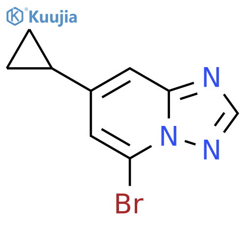 5-bromo-7-cyclopropyl-1,2,4triazolo1,5-apyridine structure