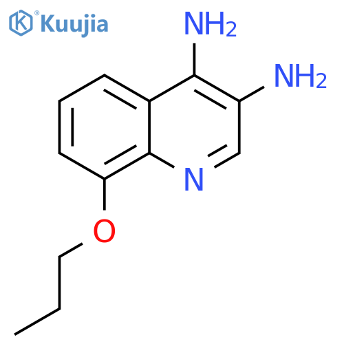 3,4-Quinolinediamine, 8-propoxy- structure