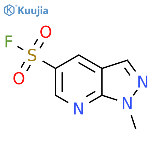 1-methyl-1H-pyrazolo[3,4-b]pyridine-5-sulfonyl fluoride structure