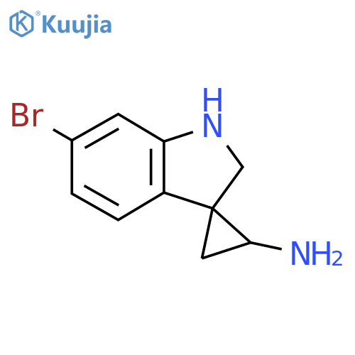 6'-bromo-1',2'-dihydrospirocyclopropane-1,3'-indole-3-amine structure