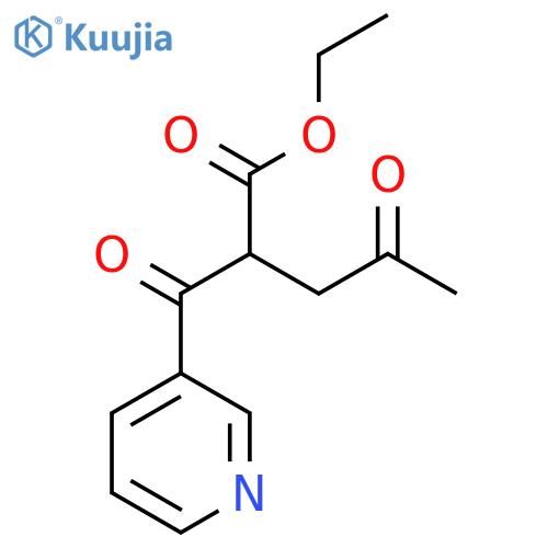 ethyl 4-oxo-2-(pyridine-3-carbonyl)pentanoate structure